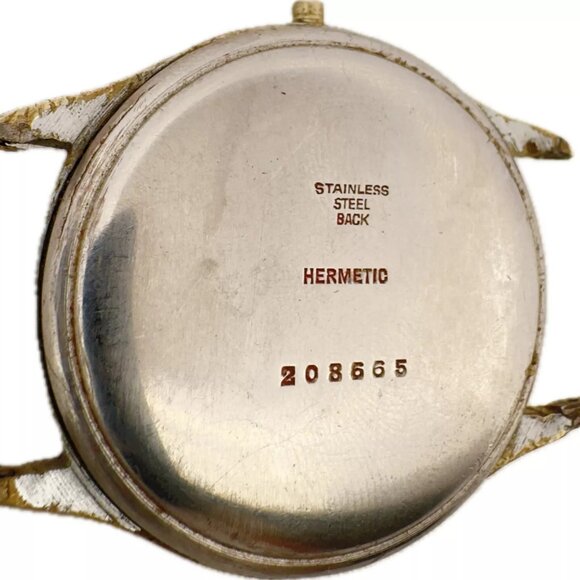 Vintage Angelus Oversized Military Style 17 Jewel Men Mechanical Wristwatch 216 - Picture 3 of 6